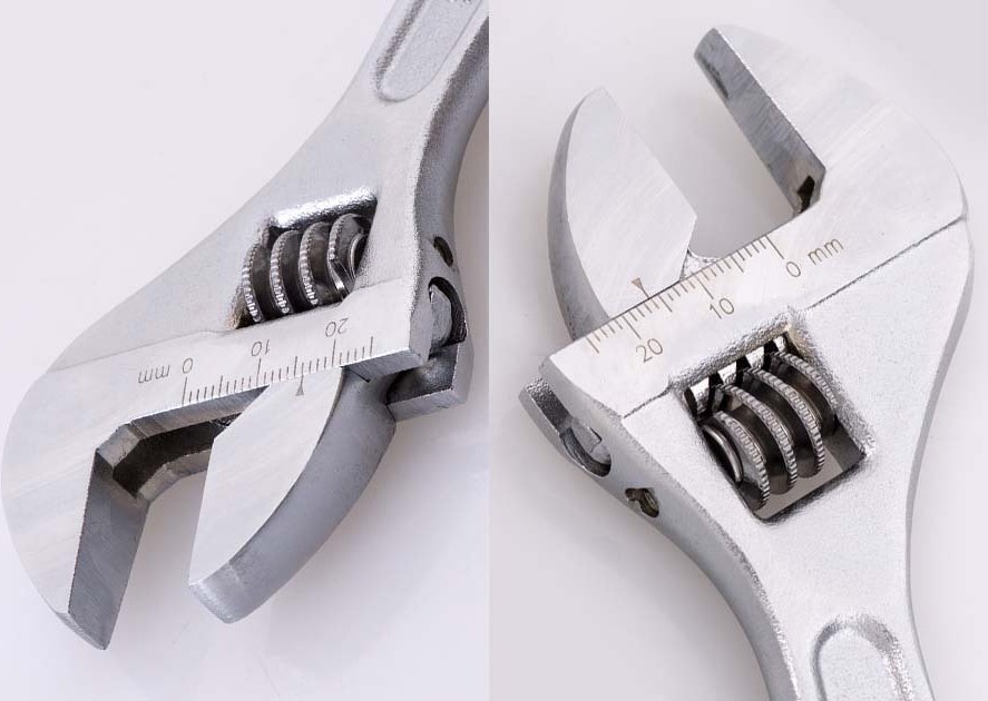 3611-12R - خرید و قیمت آچارفرانسه سفید 12 اینچ با دهانه ( 35 میلیمتر) کینگ تونی