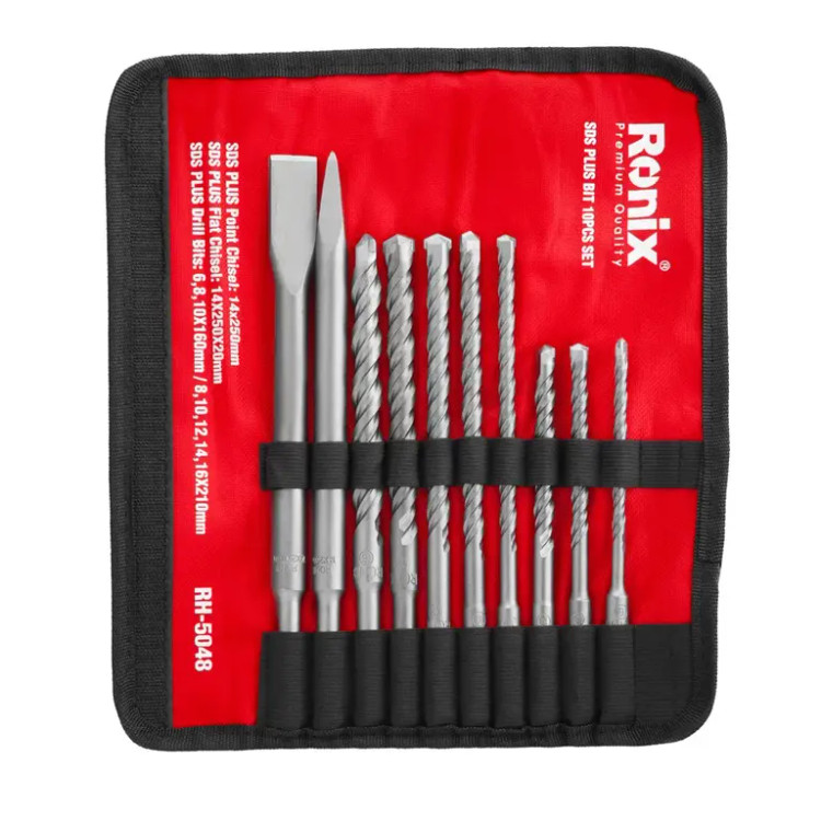 RH-5048 10-piece Ronix four-groove drill and pen set