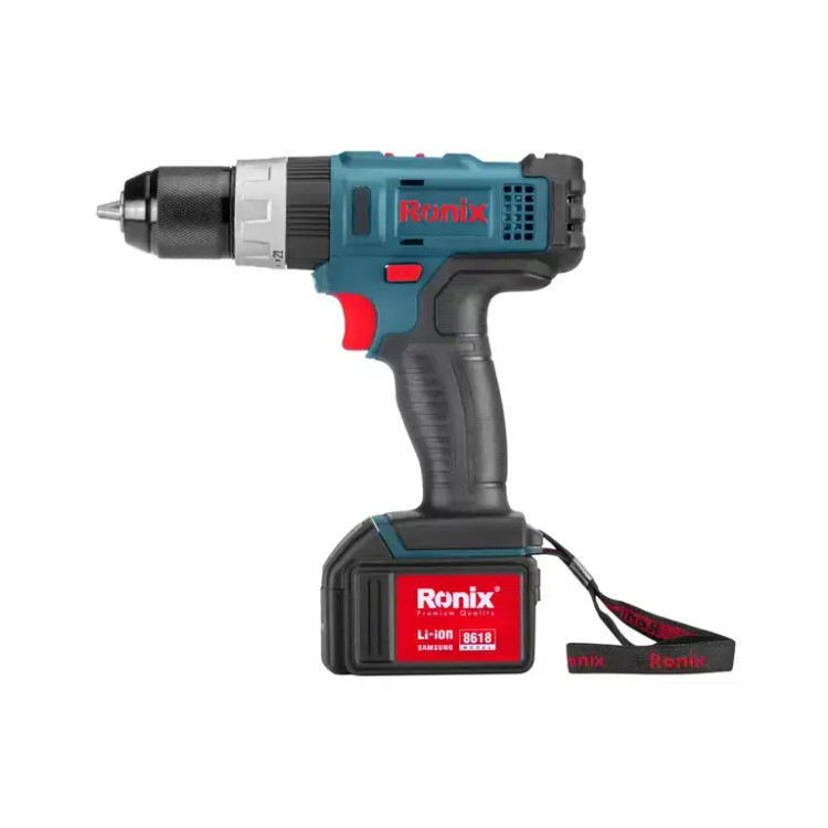 Ronix model 8618 rechargeable hammer screwdriver drill