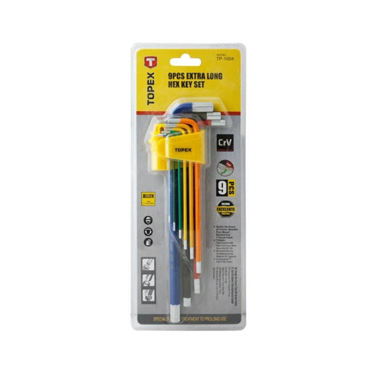 Topex allen wrench, hexagon, code YPB-TP-1004, set of 9 pieces