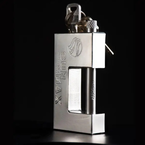 قفل کتابی فولادی تخت سانمکس SUNMAX سه سایز 80 ، 90 ، 100